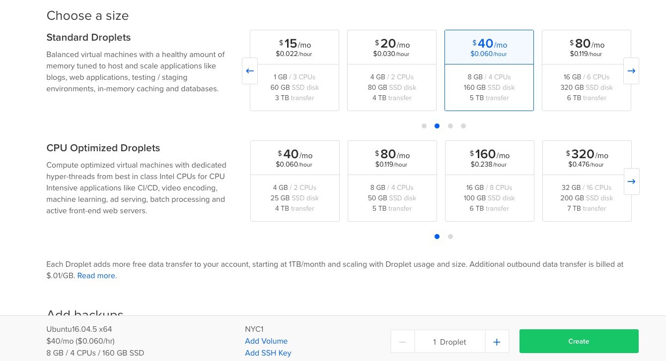 Digital ocean - the best cloud hosting - cloud server