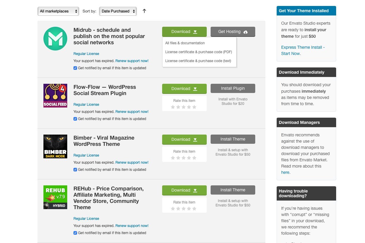 Como comprar no Themeforest, Envato e Codecanyon Como comprar no Themeforest, Envato e Codecanyon